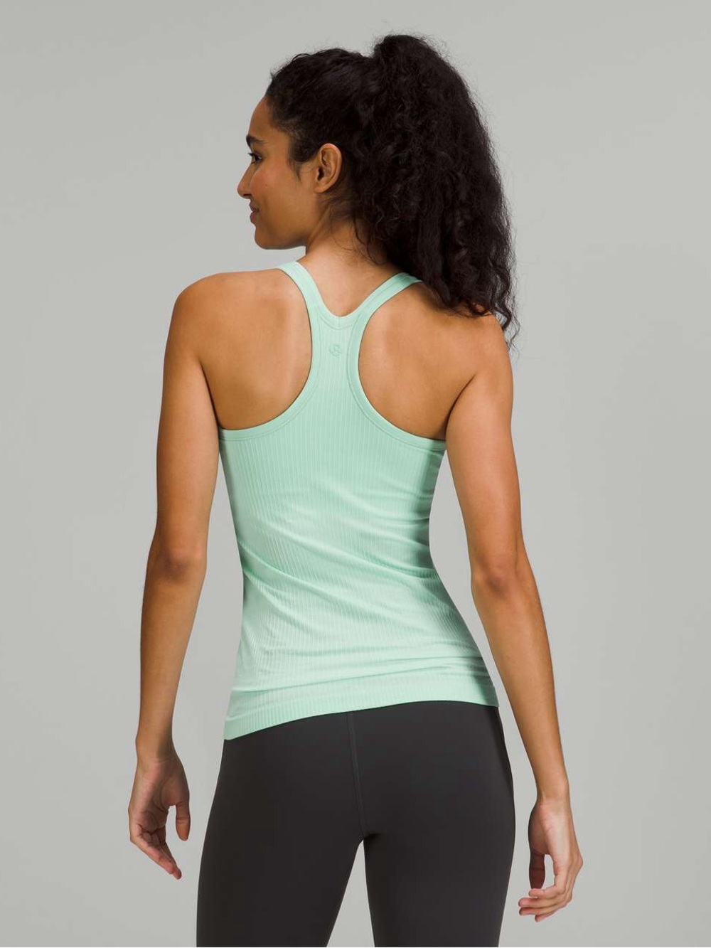 Lululemon Ebb to Street Tank Top Racerback Mint Green Aqua size 12 workout yoga
